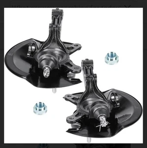 Front Steering Knuckles & Wheel Bearing Hubs for 2003 2004 2005 Honda Civic 1.7L - Picture 1 of 8