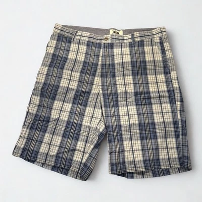 Joseph Abboud Men’s Plaid Shorts Size 38 Blue/Beige Casual - Image 1 of 3
