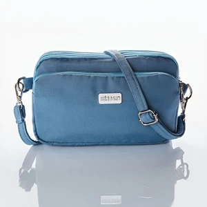Anti-Theft RFID Crossbody Bag Waterproof Secure Travel Shoulder Bag with Zips - Picture 1 of 13