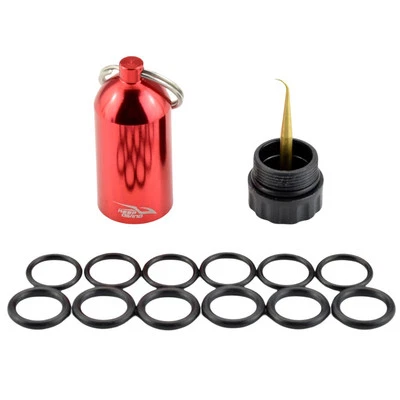 ALUMINUM DIVING KEYCHAIN O Ring Schutz Zuverlässige Tauchflasche Ventil Organizer Flasche
