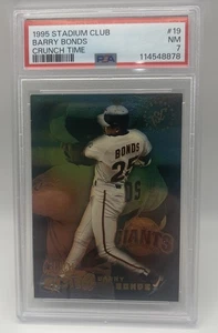 1995 STADIUM CLUB CRUNCH TIME #19 BARRY BONDS PSA 7(!) San Francisco Giants - Picture 1 of 4