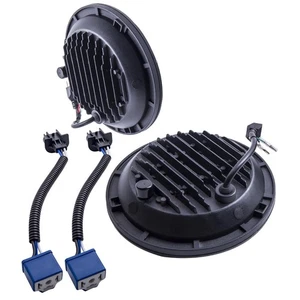 7 Inch Round LED Headlight Headlamp Fits For Jeep Wrangler JK LJ TJ 1997-2016 - Picture 1 of 12