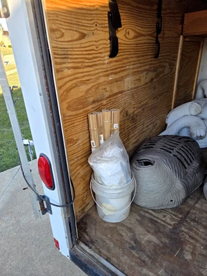 enclosed trailer and duck and geese decoys - Image 1 of 4