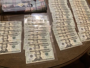 Lot of 45- 2017 A ~ $20 STAR NOTES Dollar Currency Bills HUGE LOT ONE PRICE  - Picture 1 of 17