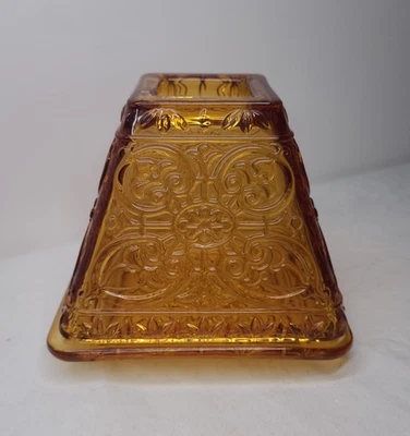 Vintage PartyLite Rustikale Villa Braunglas Kerzenhalter Fee Pyramide Windlicht - Bild 1 von 4