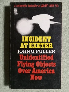 INCIDENT AT EXETER JOHN G. FULLER PB VINTAGE PAPERBACK BOOK UFO PARANORMAL 1967 - Picture 1 of 7