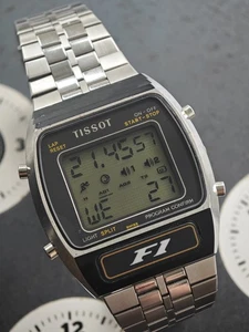 Tissot F1 LCD Digital watch Cal. 1640 1980s Touch Sensor Bar - Picture 1 of 11