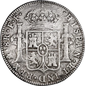 El Cazador Shipwreck (1784) MEXICO, Mexico City, bust 8 reales, Charles III - Photo 1/3