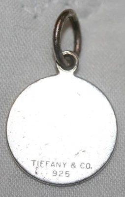 Tiffany & Co. 3/4" Disc Round Sterling Silver Charm  - Image 1 of 2