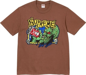 Camiseta SUPREME FUCKIN BLOWOUT TEE Marrón FW25 Rob Zombie Estampado Gráfico Talla XL - Imagen 1 de 4