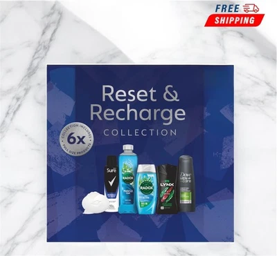 BRANDED Mens Gift Set Reset & Recharge Collection Dove Men+ Care,Dove LYNX, RADOX, Sure