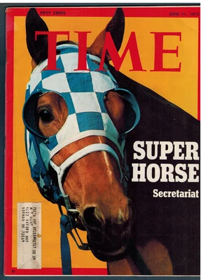 Time Magazine June 11, 1973, Secretariat SuperHorse On Cover very clean - Image 1 of 4