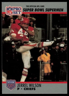 1990-91 Pro Set Super Bowl XXV Silver Anniversary #119 Jerrel Wilson Chiefs - Image 1 of 2