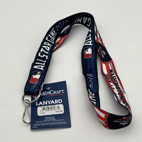 New 2018 MLB All-Star Game Ticket Key Lanyard WinCraft Washington DC Cover