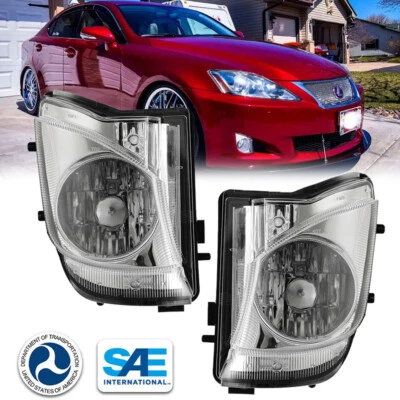 Fog Lights Pair for 2006 2007 2008 2009 2010 Lexus IS250/IS350 Front Bumper Lamp - Image 1 of 4