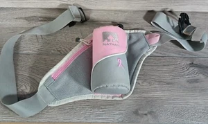 NATHAN Rosa y Gris Fanny Pack - Portabotellas de Agua con Cremallera Bolsillo en muy buen estado - Imagen 1 de 13