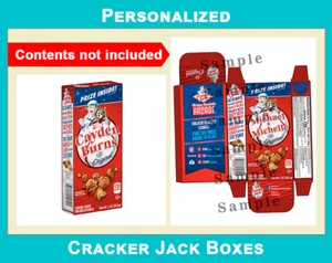 Personalized Cracker Jack Boxes for Baseball Wedding Party Favors Gift Boxes - Picture 1 of 3