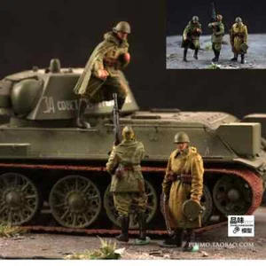 1/72 Soviet Battlefield Machine Gun Crew of 3 Model Homemade Finished Colored - Bild 1 von 5