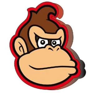 Super Mario Bros Donkey Kong Cushion 3D 40 CM Kids Fan Collectible Gift BNWT - Picture 1 of 1