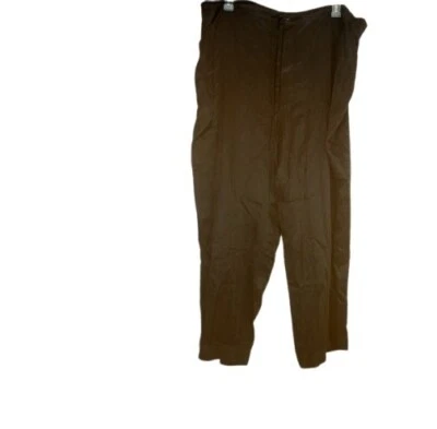 Vintage John W Nordstrom Womens Straight Leg Pants Black Silk XXL - Image 1 of 2