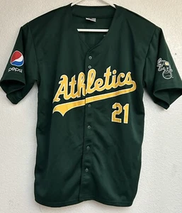 Oakland A’s Mens Ryan Sweeney Giveaway Promo Jersey #21 Pepsi Large - Picture 1 of 11