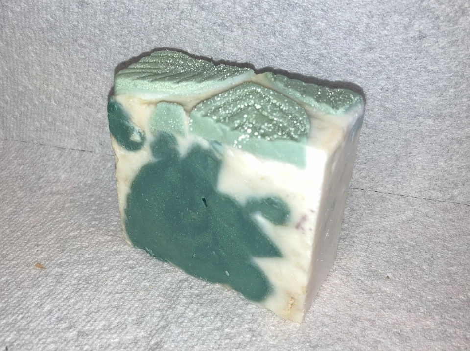 Handmade Soap - Fresh Scent: Rain Kissed Leaves - 4 oz. w/Cocoa & Shea Butter - Image 1 of 1