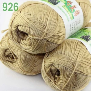 3Skeins X 50g Baby Natural Smooth Soft Bamboo Cotton Knitting Yarn Knitwear 26 - Picture 1 of 8