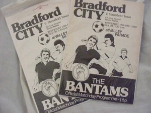 1982 BRADFORD CITY V MANSFIELD FA CUP REPLAY - Picture 1 of 1