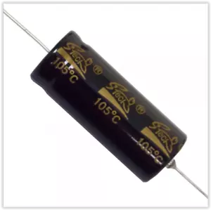Condensador Electrolítico Axial, Polarizado, 47uF 100V, 105C, Tolerancia ±20% - Imagen 1 de 3