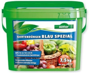 Allflor Gartendünger Blau Spezial 7,5 kg 15+6+12 Dünger - Bild 1 von 1