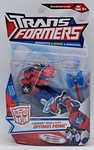 Transformers Animated Deluxe Class Cybertron Mode Optimus Prime 2008 Hasbro MOSC - Picture 1 of 6