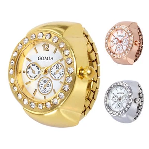 Finger Ring Watch Quartz Embellished for Women Men Fashion Gifts - Picture 1 of 15