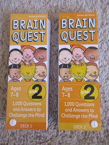 Brain Quest Reading 4th Grade Ages 9-10  Deck One & Deck Two - Picture 1 of 1