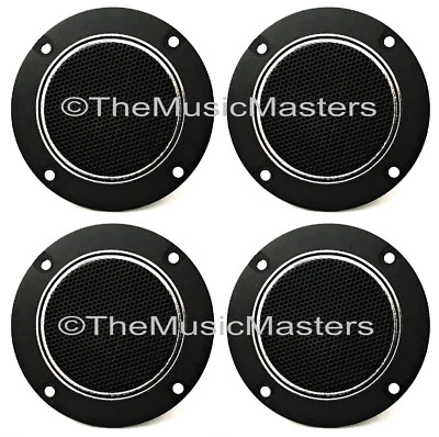 VITAL WAVE TECHNOLOGY (4) Flush Mount 4" inch Round Super Horn TWEETERS Speakers Car Audio Home Stereo