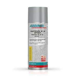 ADDINOL Waffenöl W 18 Spray weapon oil vollsynthetisch - 200 ml Spraydose - Bild 1 von 2