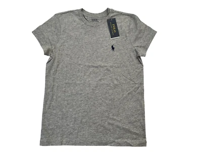 New Polo Ralph Lauren Grey Pony Soft Cotton Crewneck Women's Tee T Shirt XS - Image 1 of 4