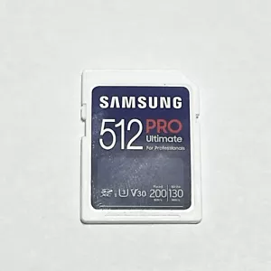 Samsung PRO Ultimate 512GB SDXC Full Size SD Card U3 MB-SY512S/AM - Picture 1 of 2