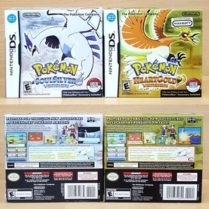 Pokémon SoulSilver & Heartgold Version SET Nintendo DS Pocket Monsters Brand New - Picture 1 of 20