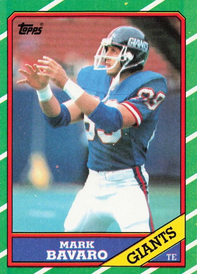 1986 Topps Football Mark Bavaro RC Rookie New York Giants #144 - Image 1 of 2