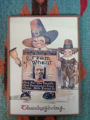 Cream of Wheat / Precious Pilgrims Thanksgiving, 1923 Vintage Print Ad. - Image 1 of 2