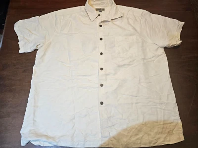 Hook & Tackle Tan Embroidered Dress Shirt Size 2XL - Image 1 of 4