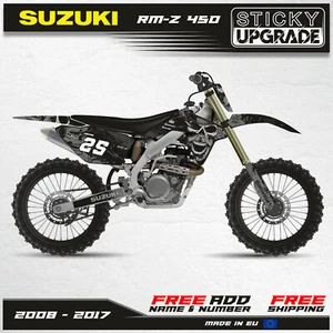 Suzuki RMZ 450 2008 2009 2010 2011 2012 2013 2014 2015 2016 2017 Graphics Decals - Picture 1 of 10