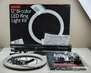 Sunpak 12" Bicolor LED Ring Light Kit - OPEN BOX! - Picture 1 of 5