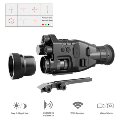 Henbaker CY789 Infrared Night Vision Scope 940nm Digital Night Vision Monocular - Image 1 of 4