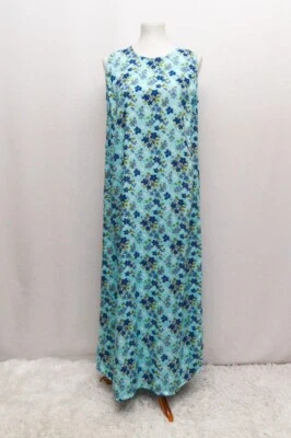 Vestido Mujer Vintage Studio Ease Azul Floral Talla 12 Moderno M+ Años 90 Foto 1 de 4