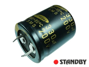 2pcs CESMS2D331M2530TA CE330-200 SAMSUNG Capacitor electrolytic SNAP 330uF/200V - Imagen 1 de 1
