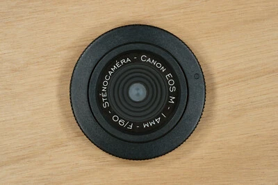 STÉNOCAMÉRA Objectif Sténopé Pinhole Body Cap 14mm pour monture Canon EF-M EOS M3 M5 M6 etc