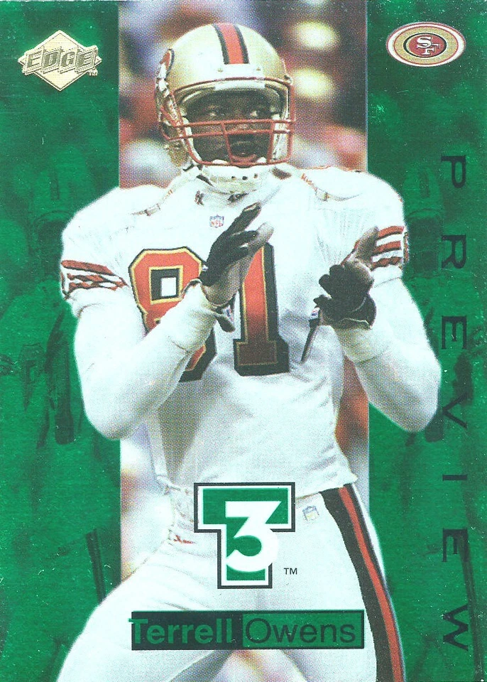 TRIPLE-THREAT T3 PREVIEW Terrell Owens 49ERS Chattanooga Mocs - Image 1 of 1