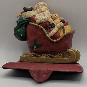 Weihnachten Strumpfhalter Aufhänger Gusseisen Weihnachtsmann & Schlitten Windsor Collection - Bild 1 von 3