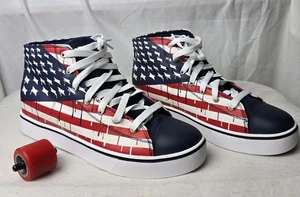 Heelys Schuhe Hustle MID Rollen Skate USA amerikanische Flagge Jugend Gr. 10 NEU 778102 - Bild 1 von 8
